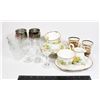 BOX OF FINE CHINA AND GLASSWARE INCLUDING ROYAL