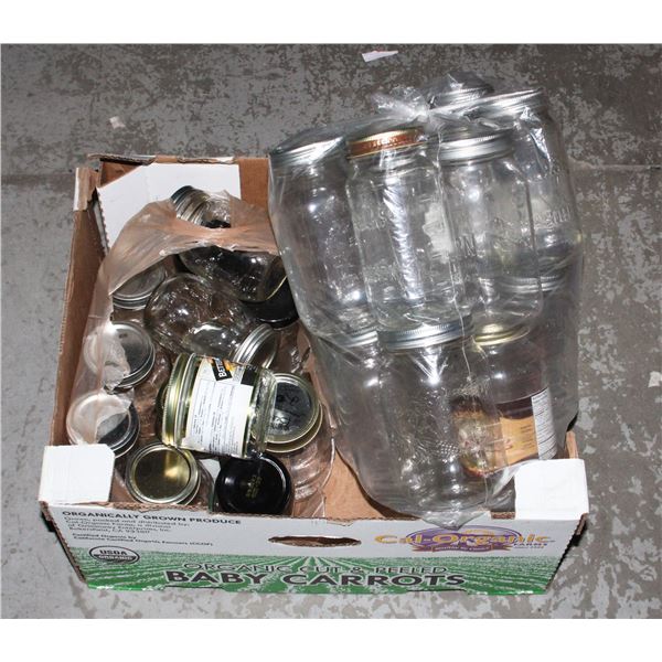 LARGE LOT OF ASSORTED JARS