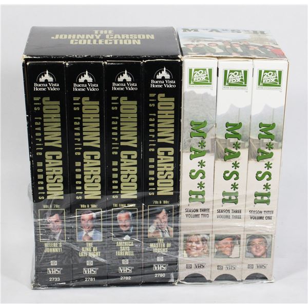 TWO VHS BOX SETS INCLUDING MASH SEASON 3
