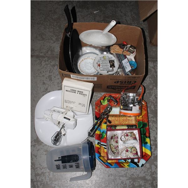 MIXED LOT OF KITCHEN ITEMS ETC
