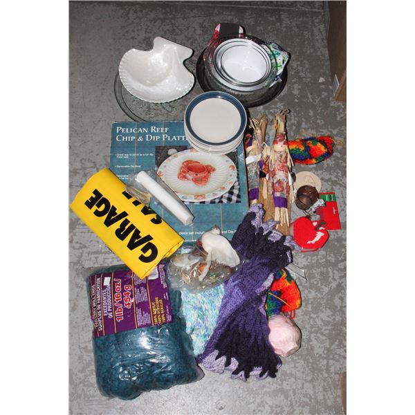 MIXED LOT DISHES ETC