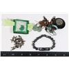Image 2 : LOT OF MIXED JEWELRY AND 2 RECORDS