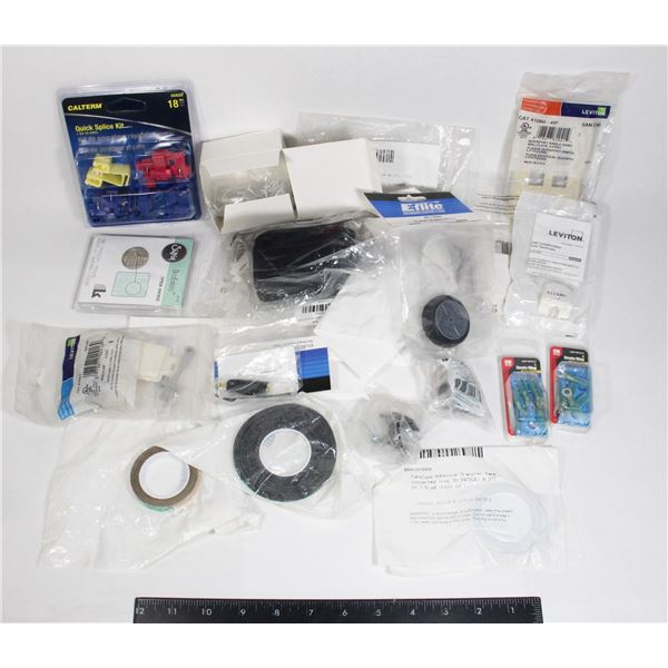 LOT OF ASSORTED ELECTRICAL COMPONENTS,