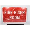 Image 1 : NEW ALUMINUM FIRE RISER ROOM SIGN