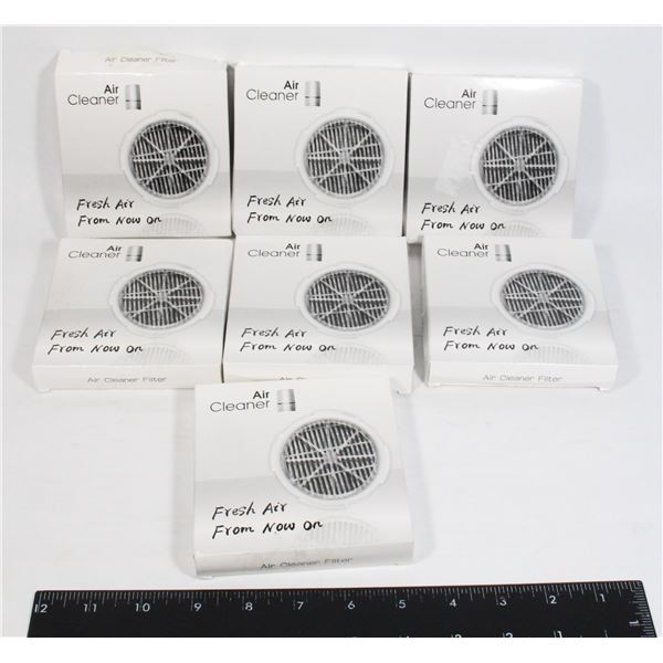 LOT OF 8 NEW HEPA FILTER REPLACEMENTS FOR DESKTOP