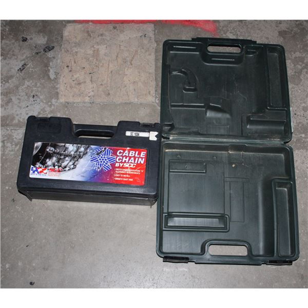 TIRE CHAINS AND EMPTY TOOL CASE