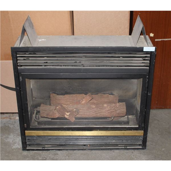GAS FIREPLACE. APPROX 33"W X 12" D X 29.5" TALL