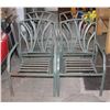 LOT OF 4 MATCHING METAL PATIO CHAIRS