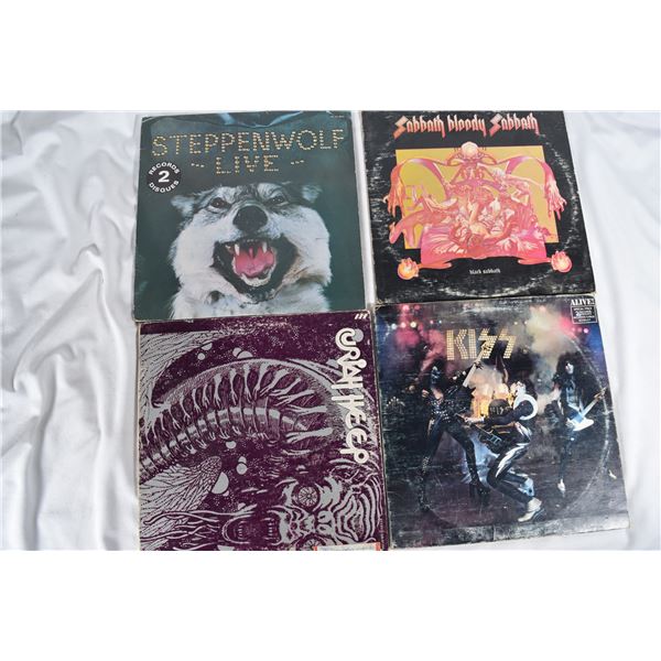 Vinyl - Kiss, Uriah Heep, Black Sabbath, Steppenwolf