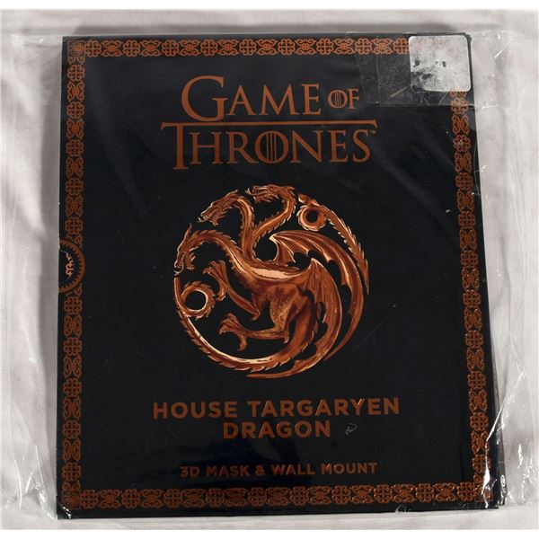 Collectible - Game of Thrones 3D Mask & Wall Mount - House Targaryen Dragon - New