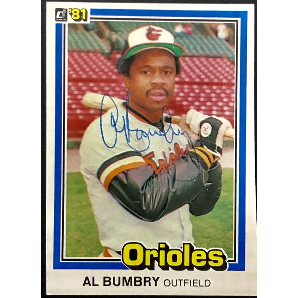 1981 DONRUSS AL BUMBRY - SIGNED