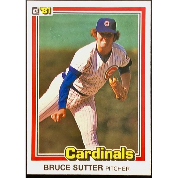 1981 DONRUSS BRUCE SUTTER (HOF)