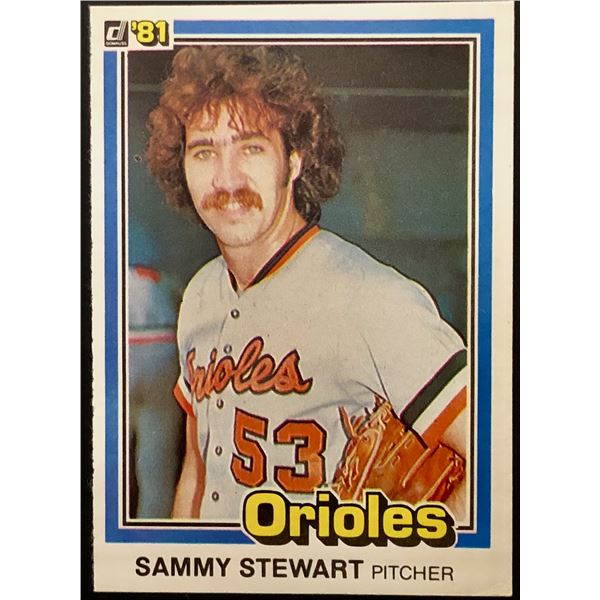 1981 DONRUSS SAMMY STEWART
