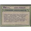 Image 2 : 1982 TOPPS DAVE PARKER (HOF)