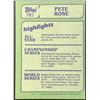 Image 2 : 1982 TOPPS PETE ROSE