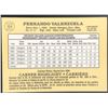 Image 2 : 1985 LEAF FERNANDO VALENZUELA