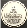 Image 2 : 1988 TOPPS BASEBALL COIN - JOHN KRUK