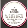Image 2 : 1988 TOPPS BASEBALL COIN - WADE BOGGS (HOF)