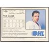 Image 2 : 1991-92 JUNIOR HOCKEY CARD - ROB LEASK