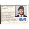 Image 2 : 1991-92 JUNIOR HOCKEY CARD - TED NOLAN