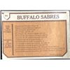 Image 2 : 1973-74 TOPPS BUFFALO SABRES