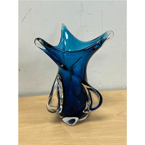 Nice Signed Chalet Canada Twist Vase 9.25"