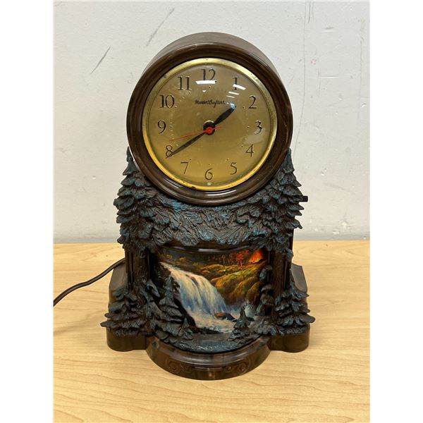 Waterfall Motion Lamp / Clock #344 by Mastercrafters Clock Corp 10.75"T
