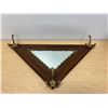 Image 1 : Framed Mirror With Coat Hooks - Approx: 26 x 13"