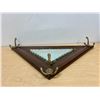 Image 3 : Framed Mirror With Coat Hooks - Approx: 26 x 13"