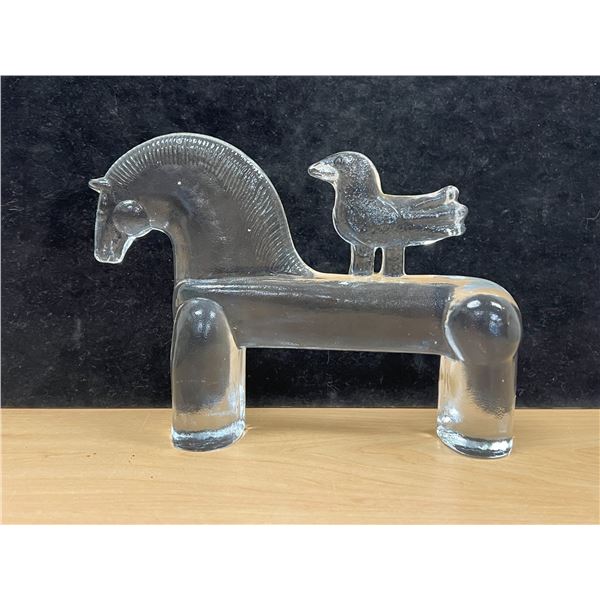 Swedish Boda Handmade Art Glass - about 8"W 6"T