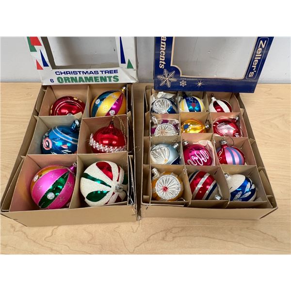 Vintage Christmas Balls / Ornaments - Lot, see all photos for details