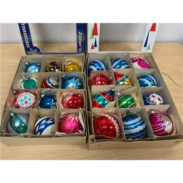 Vintage Christmas Balls / Ornaments - Lot, see all photos for details