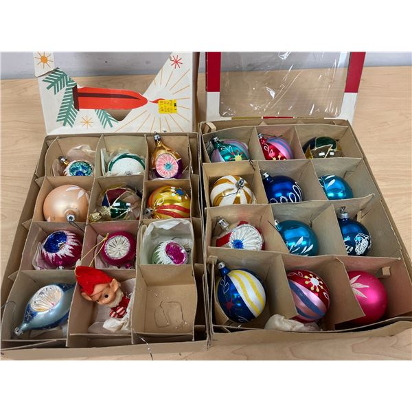 Vintage Christmas Balls / Ornaments - Lot, see all photos for details