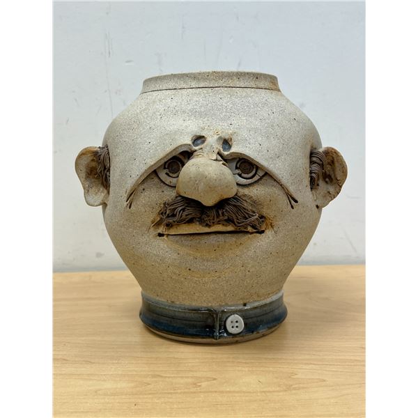 Large Unusual Figural Head Planter / Pot 9"W 8.5"T