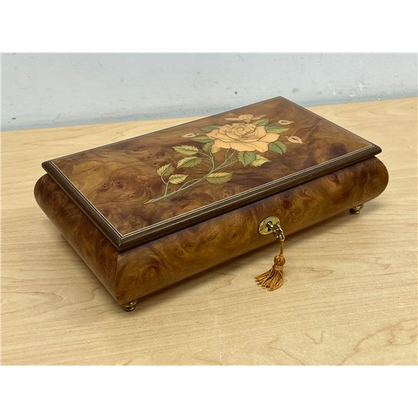 Italian Musical Jewelry Box - approx: 10.5 x 6"