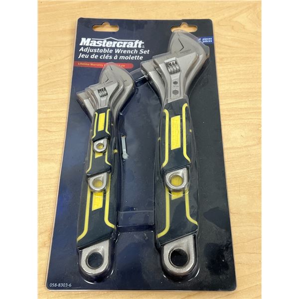 5 Pc Mastercraft Adjustable Wrench Set