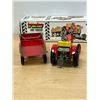 Image 5 : Metal / Tin Zeter 6" Tractor & 6" Trailer with box