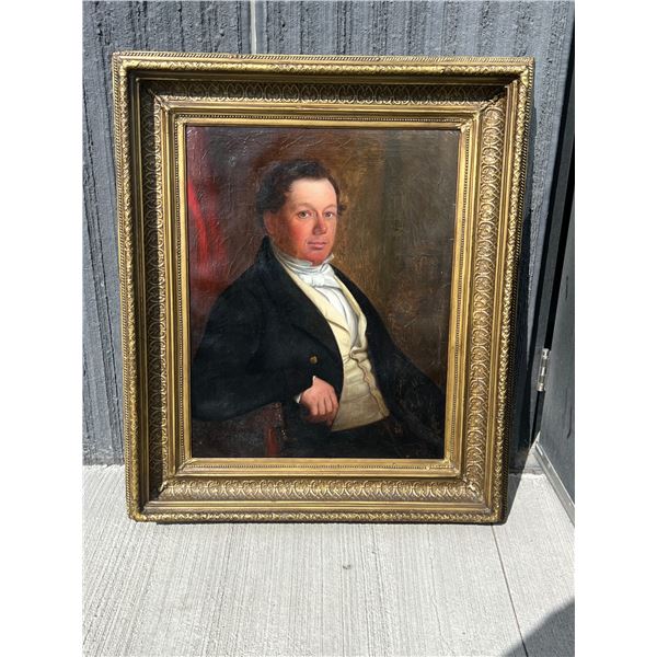 Large Original Portrait - Unknown Artist - Frame approx: 42.25x36"