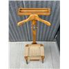 Image 4 : Mid Century Clothes Valet / Stand with Drawer - seat height 13.5"