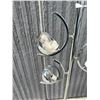 Image 3 : AS IS Chrome Deco Floor Lamp - see all photos, switch is finnicky