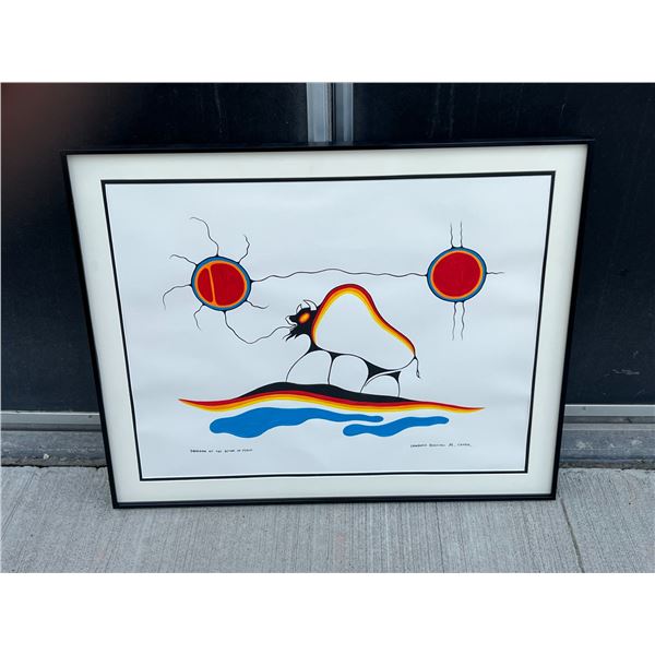 Lawrence Beaulieu Freedom of the Bison in Peace - Frame approx: 23.5x29"