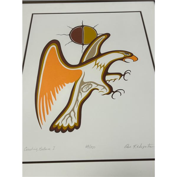 Abe Kakepetum "Creating Balance I" 69/150 - some marks on matting - see all photos