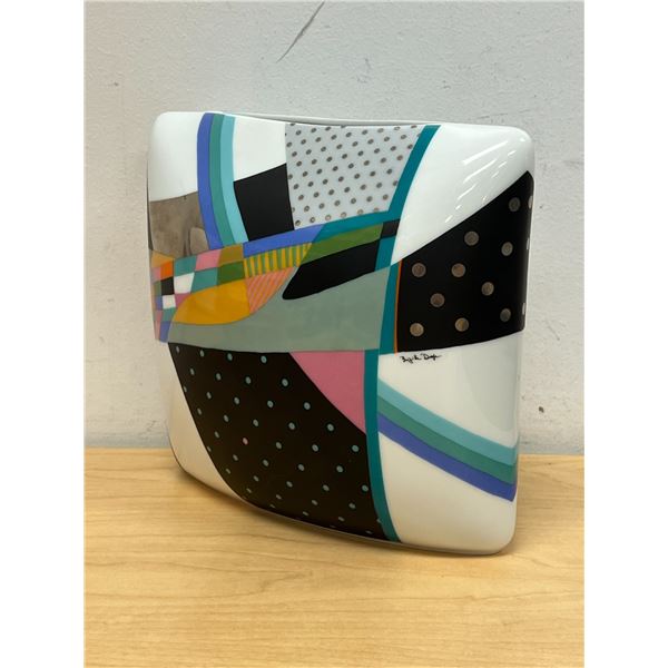 Brigitte Doege Cushion Vase - Rosenthal Germany 8"W 7"T