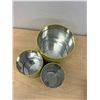 Image 5 : Vintage Floral Pattern Storage Canisters - largest 7"T 6"W