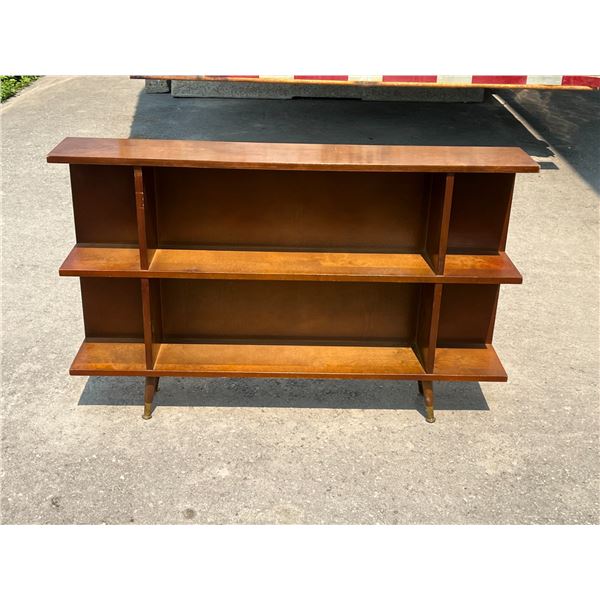Mid Century Open Display Shelf - Approx: 48 x 8 & 30"T