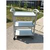 Image 2 : Heavy Duty Plastic Rolling Cart - Approx: 33 x 16 & 38"T