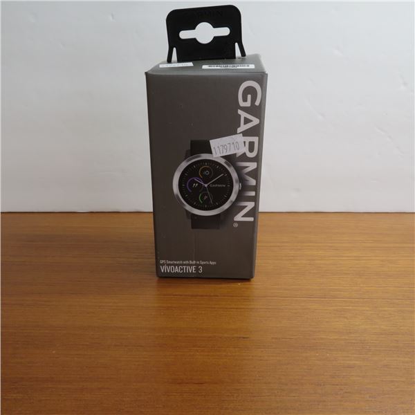 GARMIN Vivoactive 3 smart watch.  Appears lightly used.