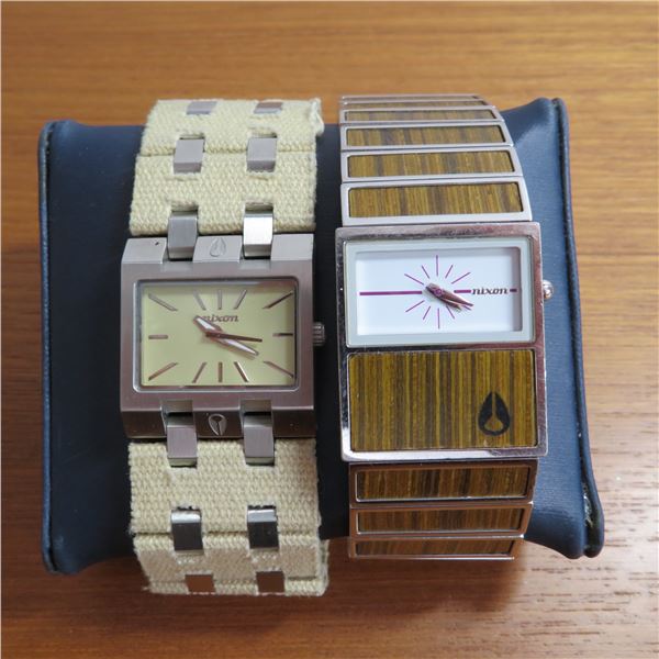 NIXON watches.  Both in good working condition.  No COA - please see photos