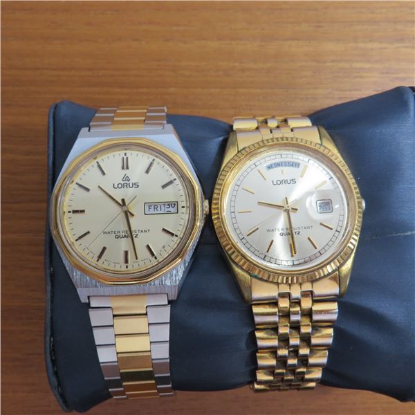 Vintage Men's LORUS watches in working condition - No COA - please see photos