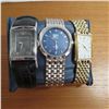 Image 1 : Men's watch lot.  All in working condition. EMPORIO ARMANI, GRUEN & BULOVA - No COA